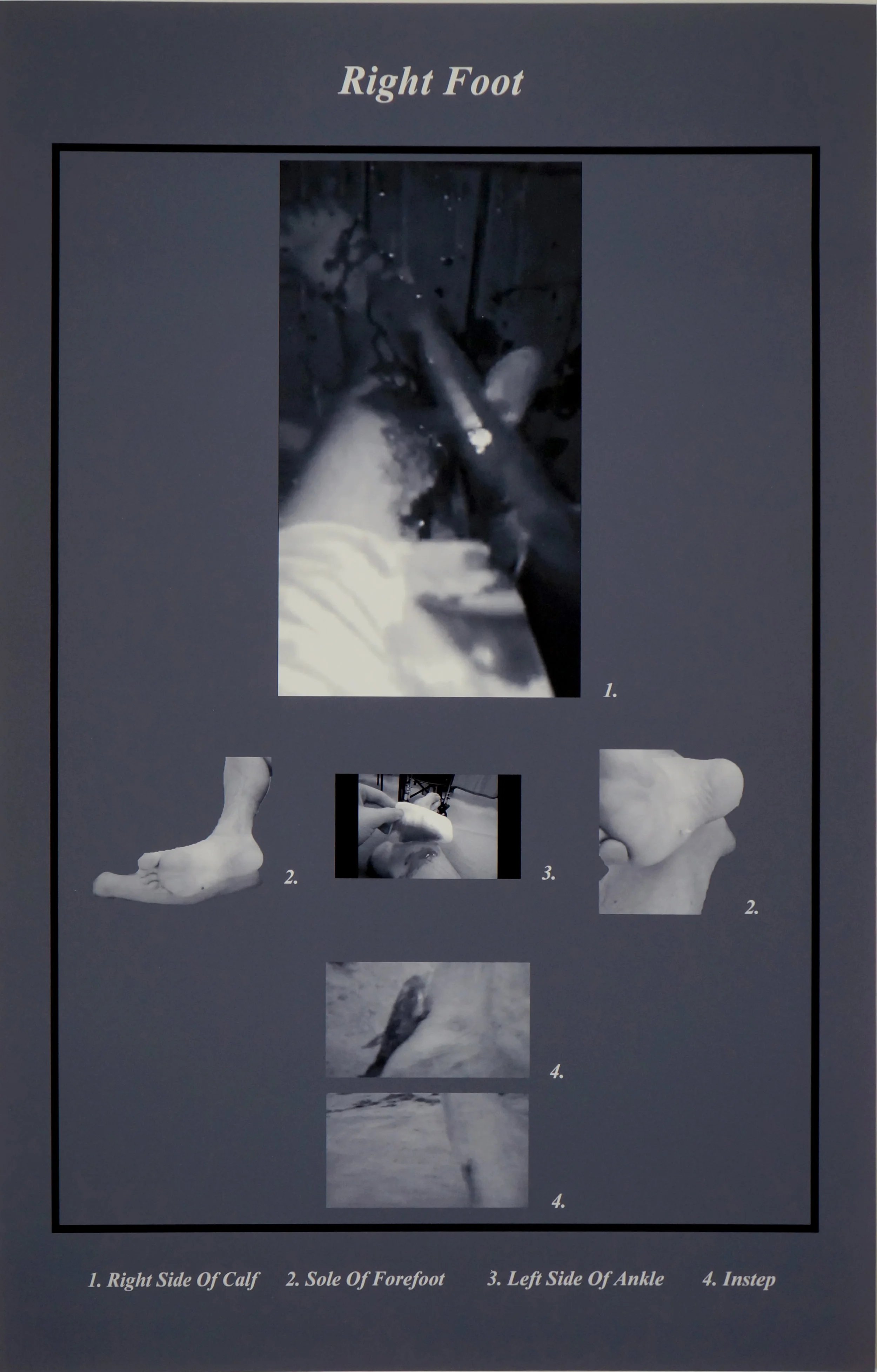 Wade Winslow (meatgrinder) Right Foot, 2018 digital print on paper 18 ½ x 12 in.