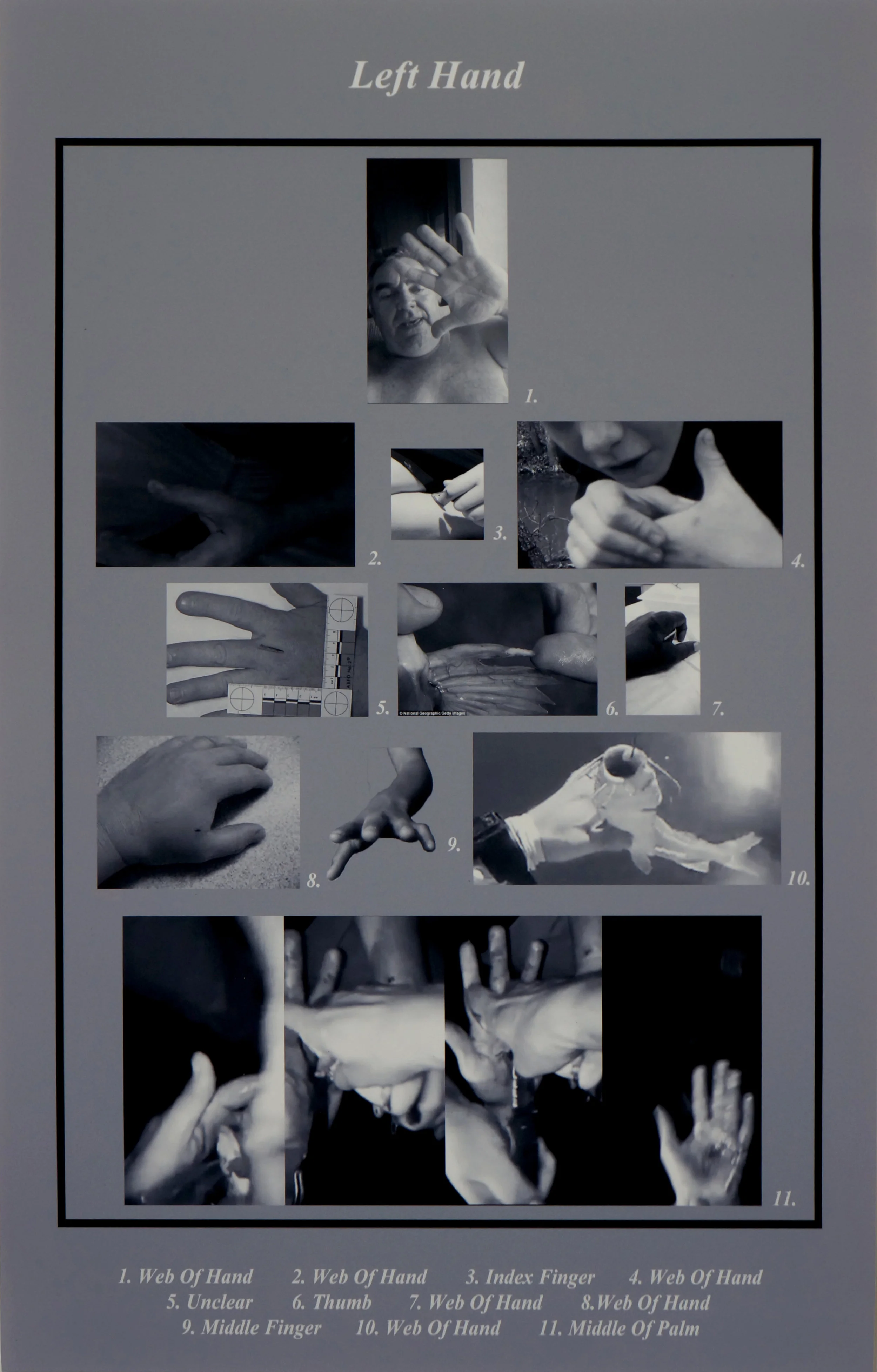 Wade Winslow (meatgrinder) Left Hand, 2018 digital print on paper 18 ½ x 12 in.