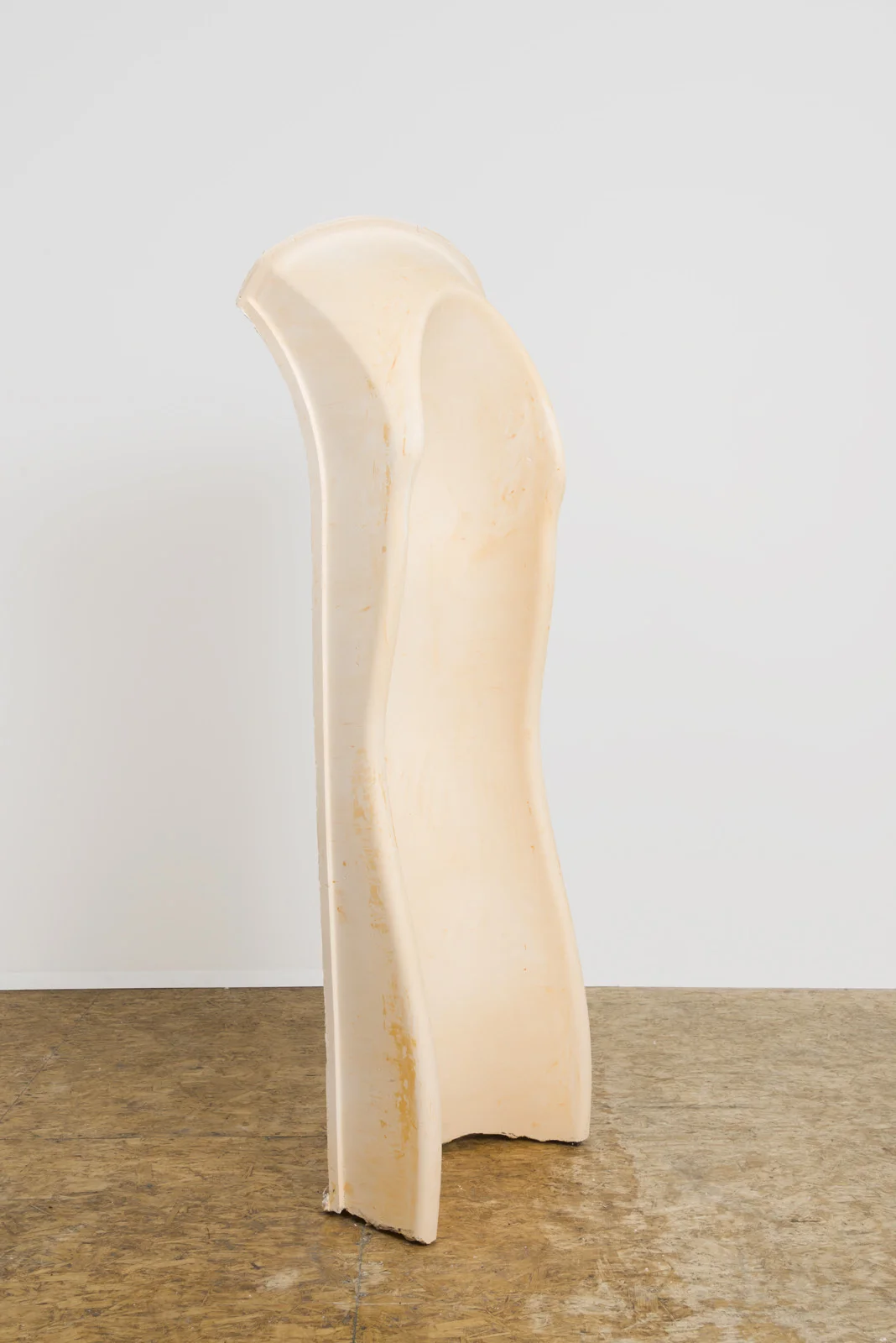 Nevine Mahmoud Slide (Disney) , 2016 plaster, burlap, pigment 72 x 16 x 28 in.