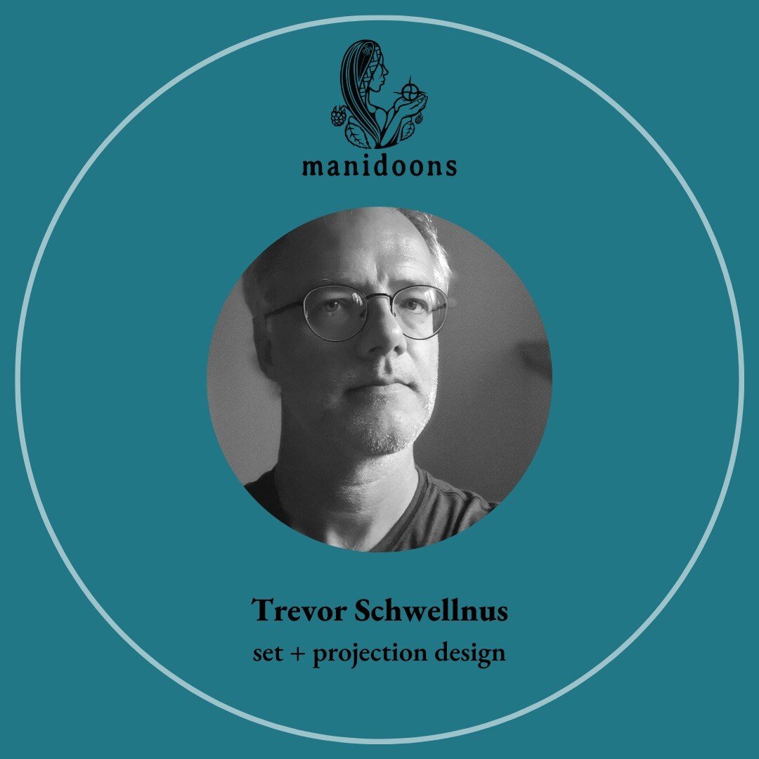 Next up we have Trevor Schwellnus (@plastictaxi) as White Girls in Moccasins' set + projection designer!

A scenographer focused on the intersection of design, dramaturgy, and cross-cultural art-making with independent artists and companies.

#WGIM #