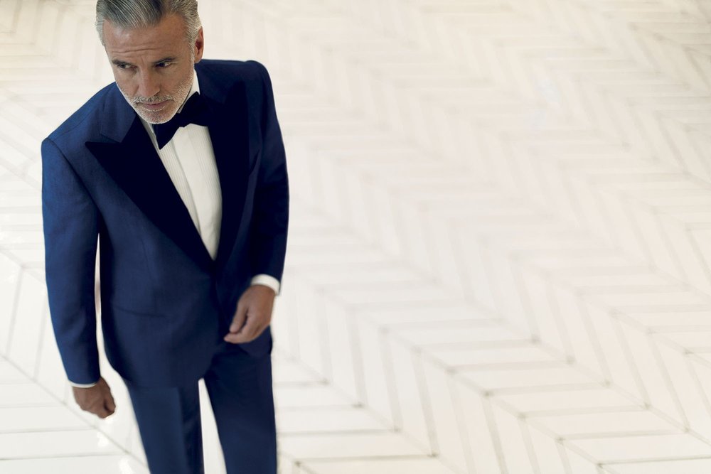 Tuxedo cesare attolini suit Cesare Attolini Silk Two-Piece Blazer - 11 75 Rise, Neutrals Suiting, Clothing - CEA23417