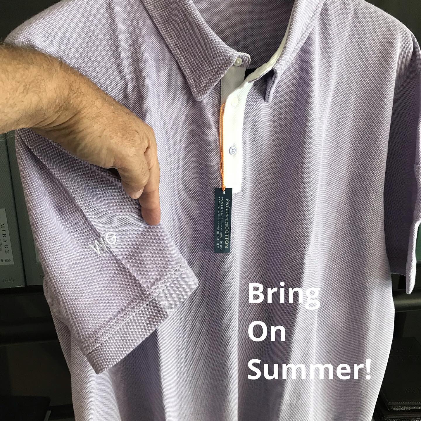 Custom made polos are great for summer.  #wayneedwards #golf #sizeisnotaproblem