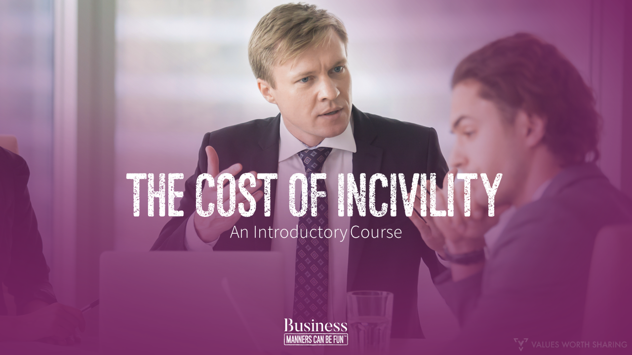 Webinar on The Cost of Incivility
