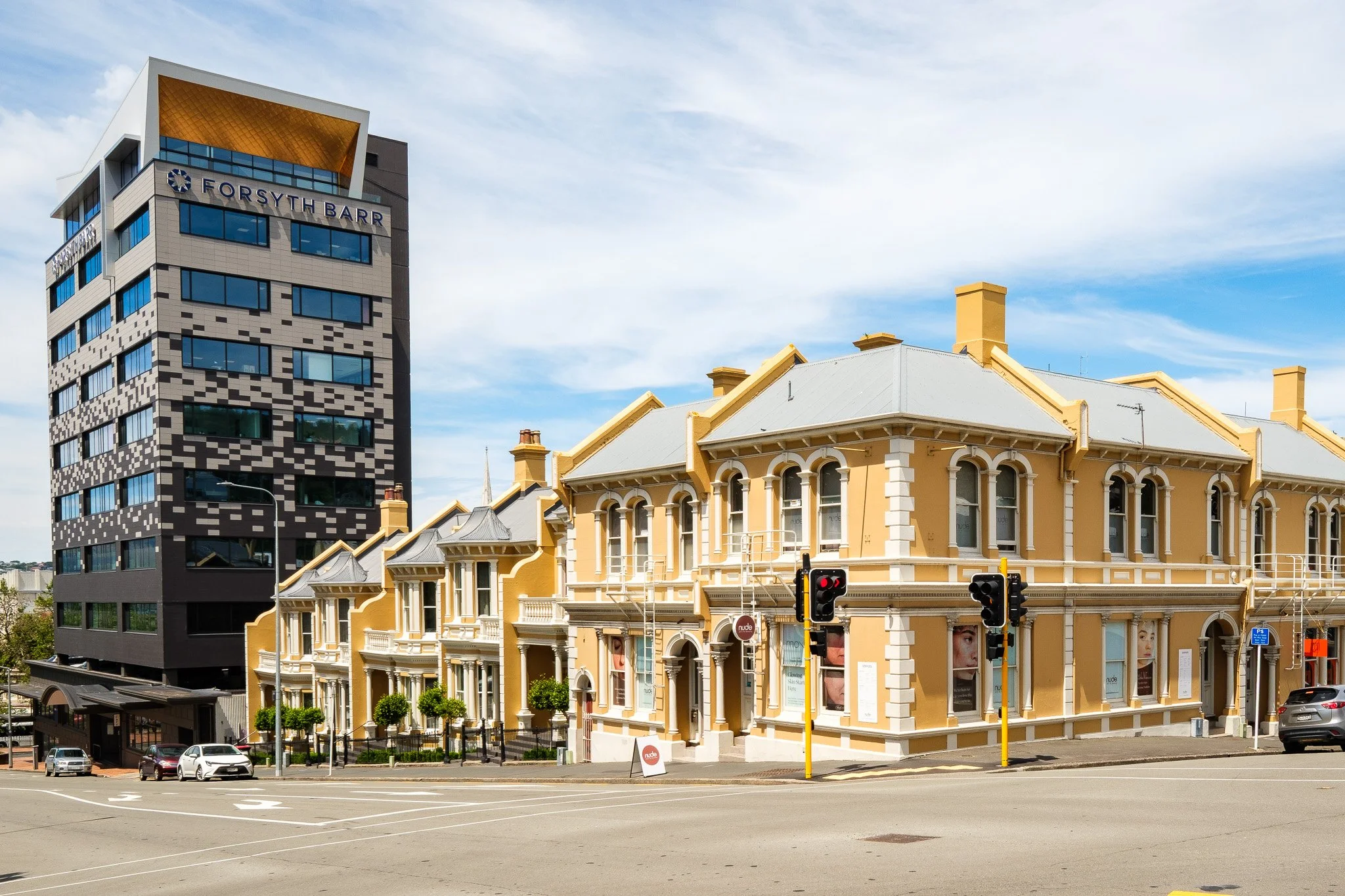 Dunedin City Walking Tour - Historic terraced offices