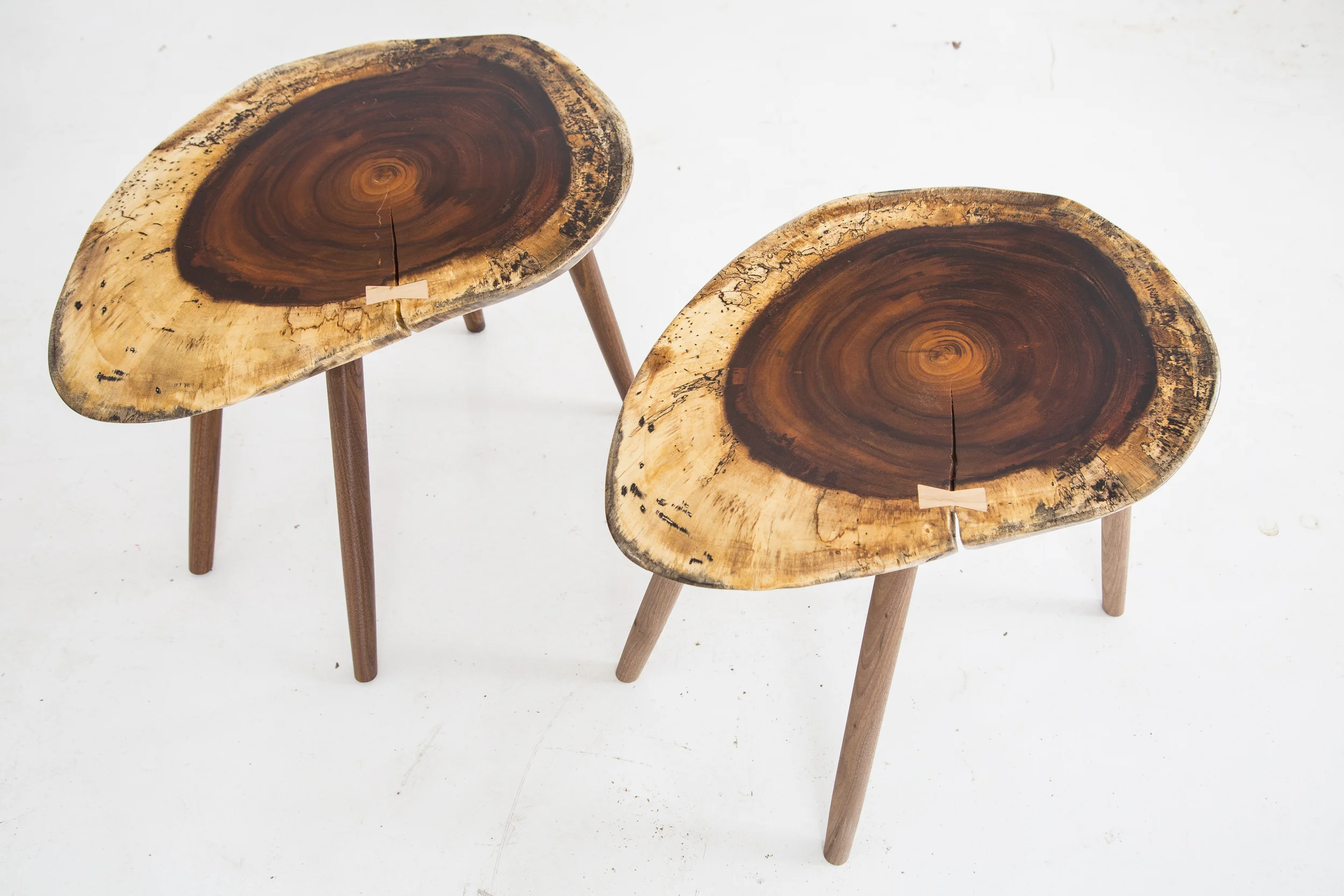 Coin slab side table