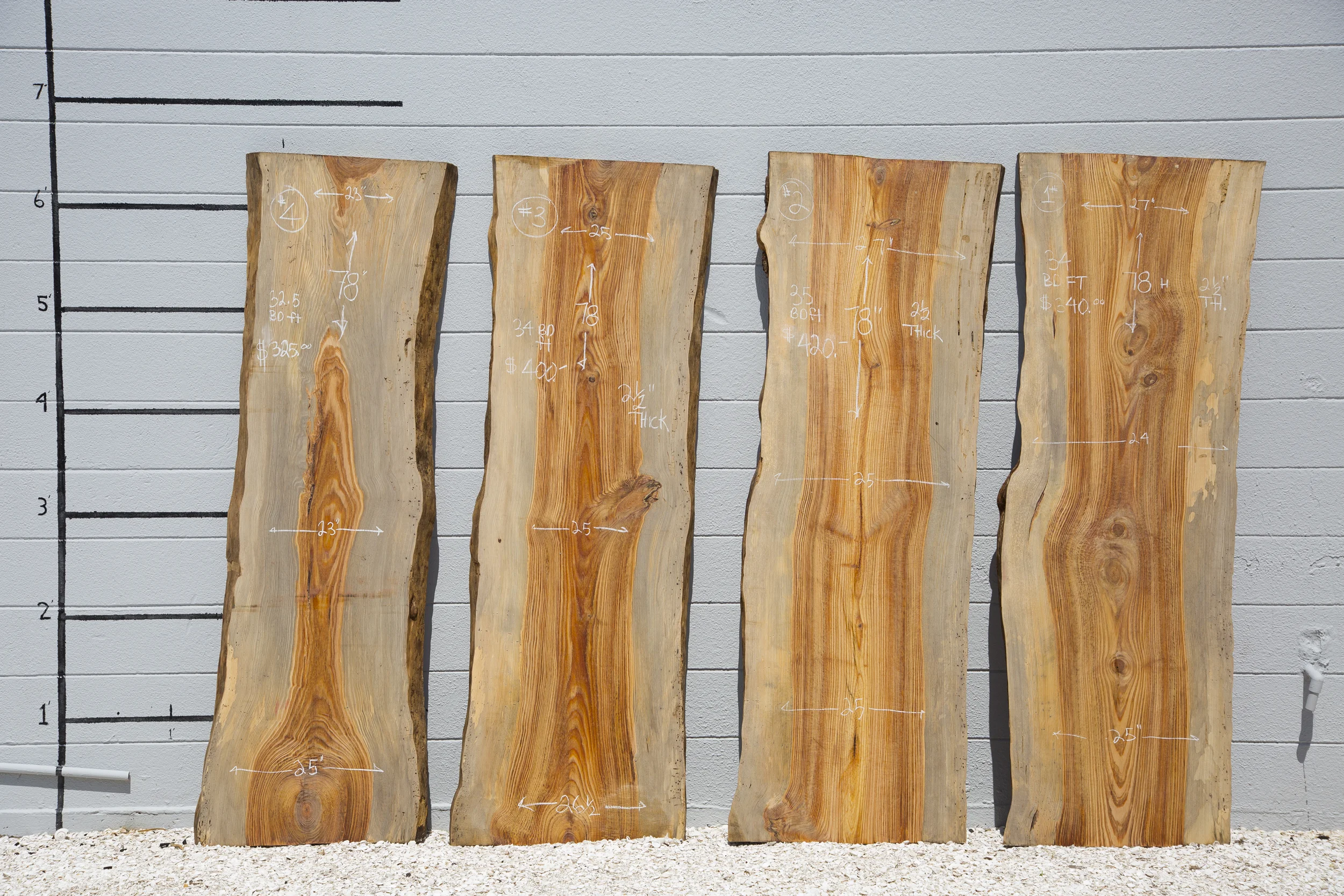 Heart Slash Pine Slabs