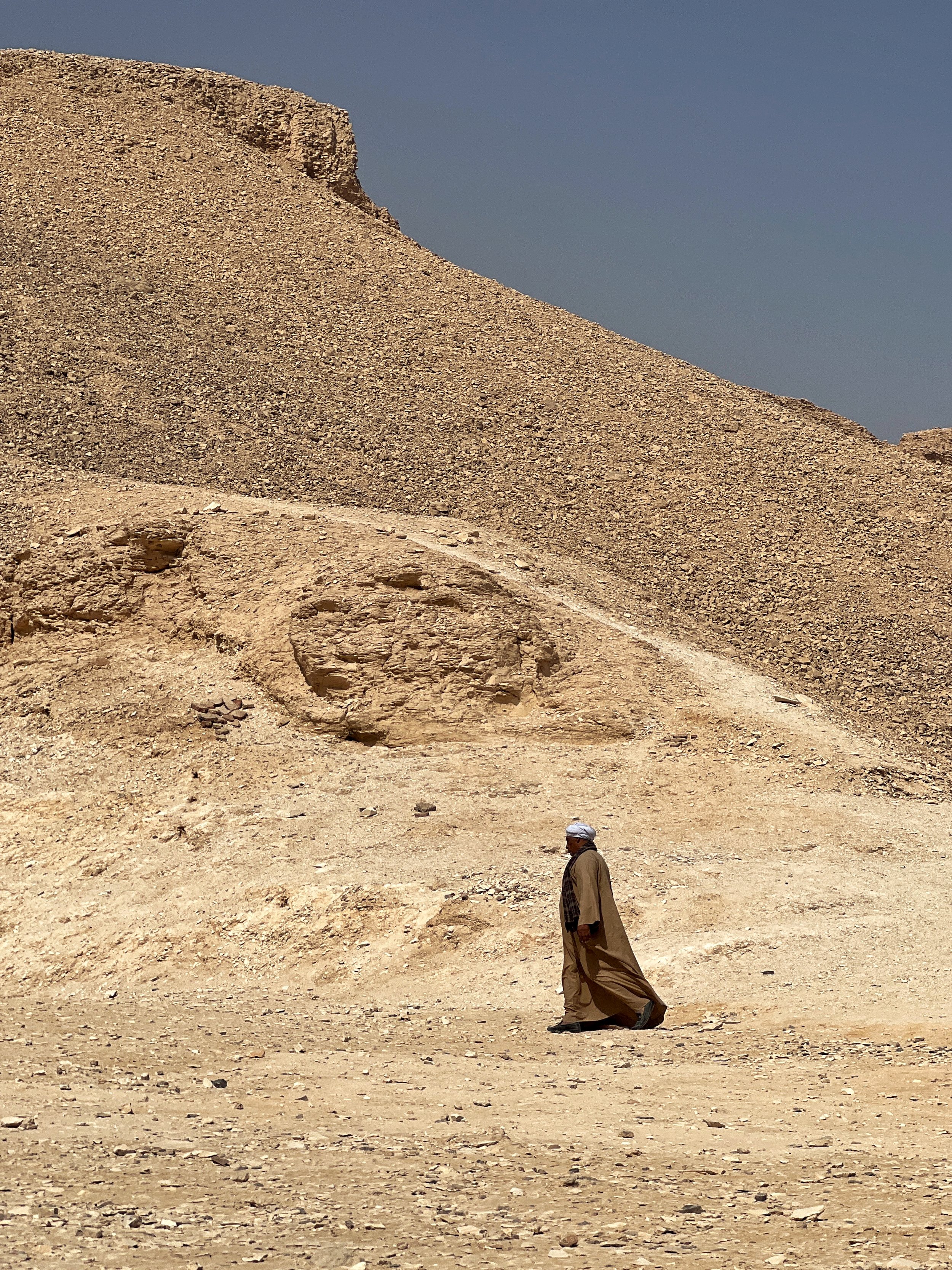  In the vast expanse of harsh Nothing that is the Sahara, there lives the audacity of jumping spiders, scorpions, and humans determined to make a mark on barren rock, erecting temples in the name of Something. 