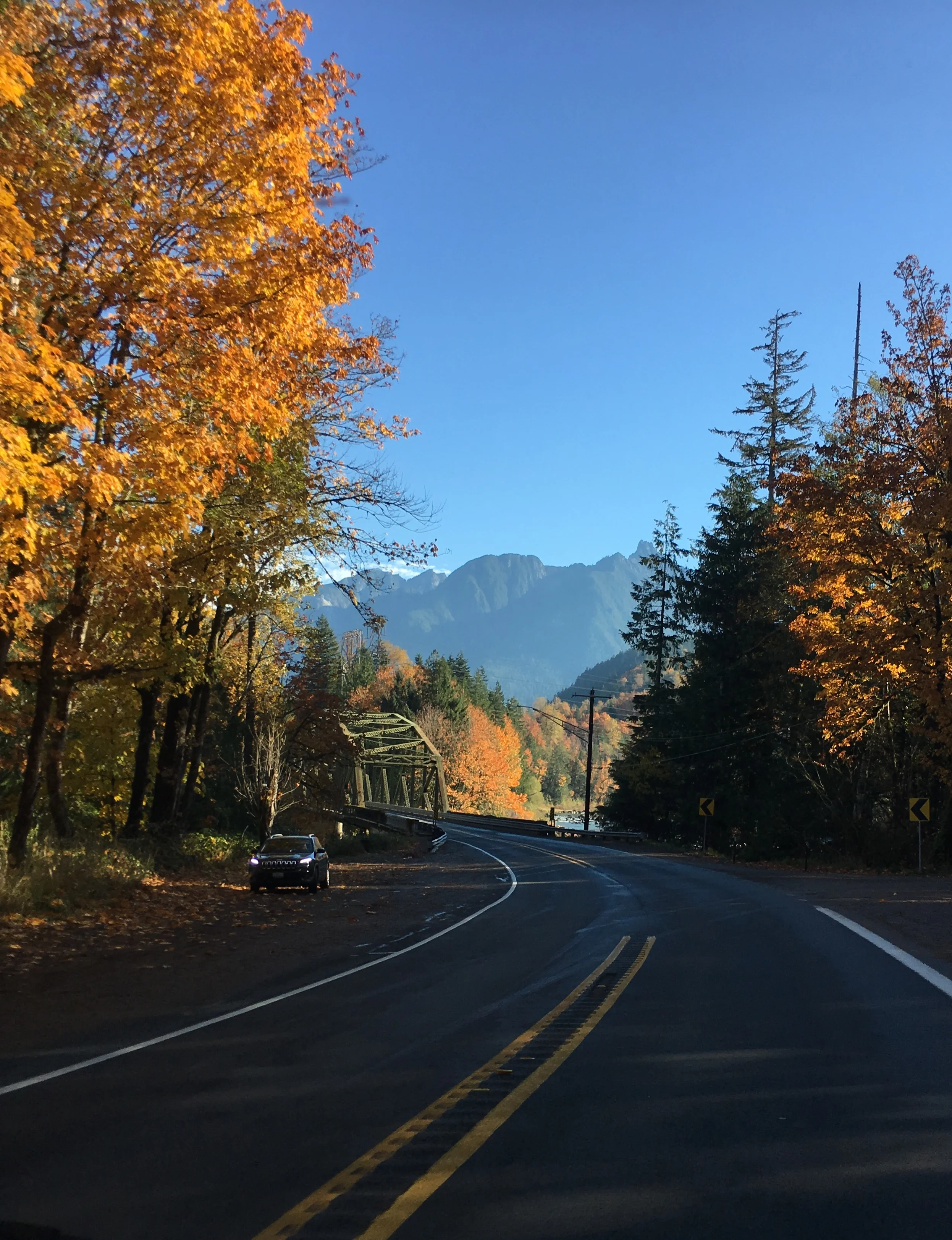 Highway 2 in October