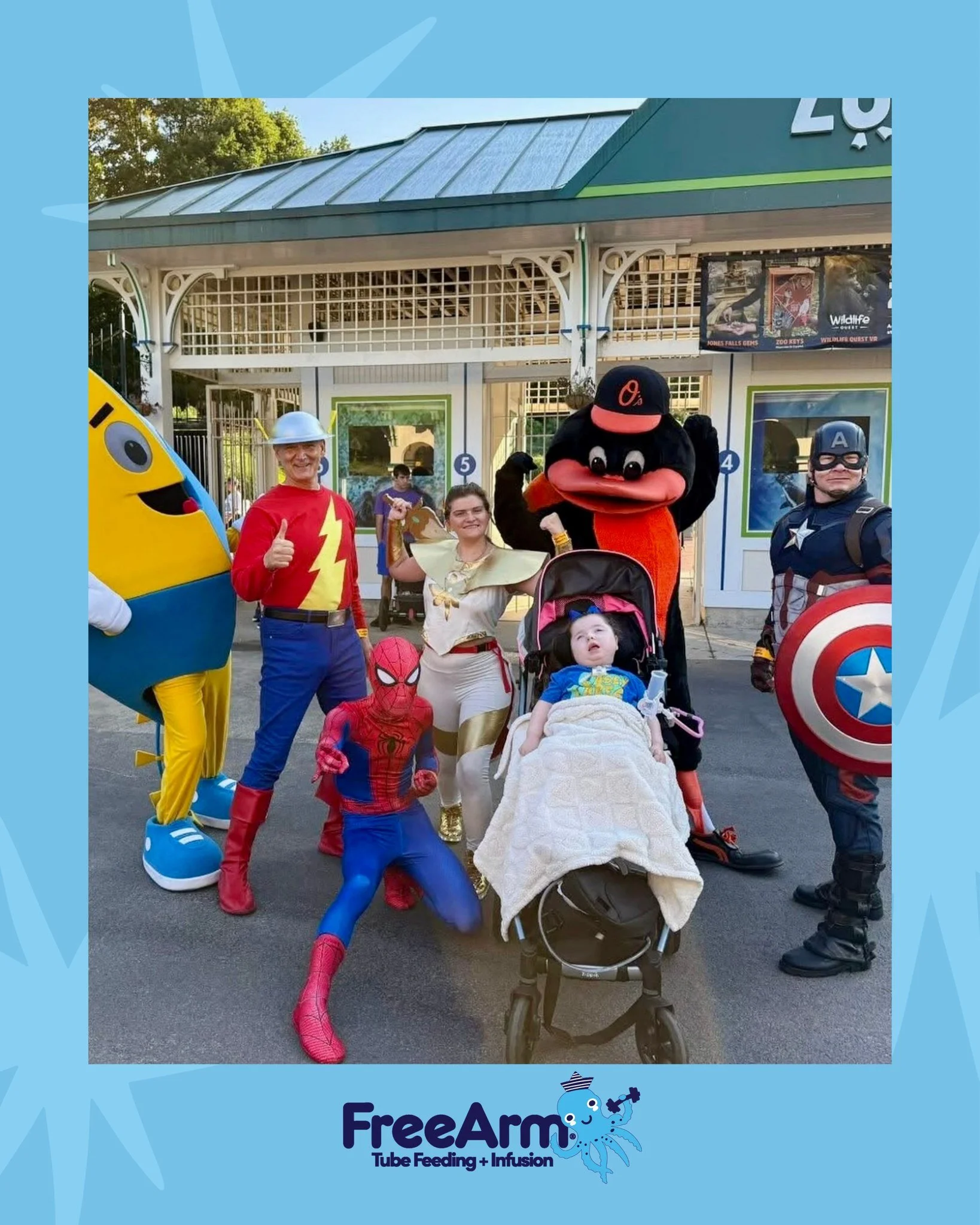Can you spot the tubie superhero?

Looks like fun, Miss Maisie Mae!

#tubieinthewild #tubie #tubefed #tubefeeding #enteralnutrition #blenderizeddiet #blendeddiet #pureediet #dysphagia #chronicillness #medicallycomplex #specialneedsparent #specialneed