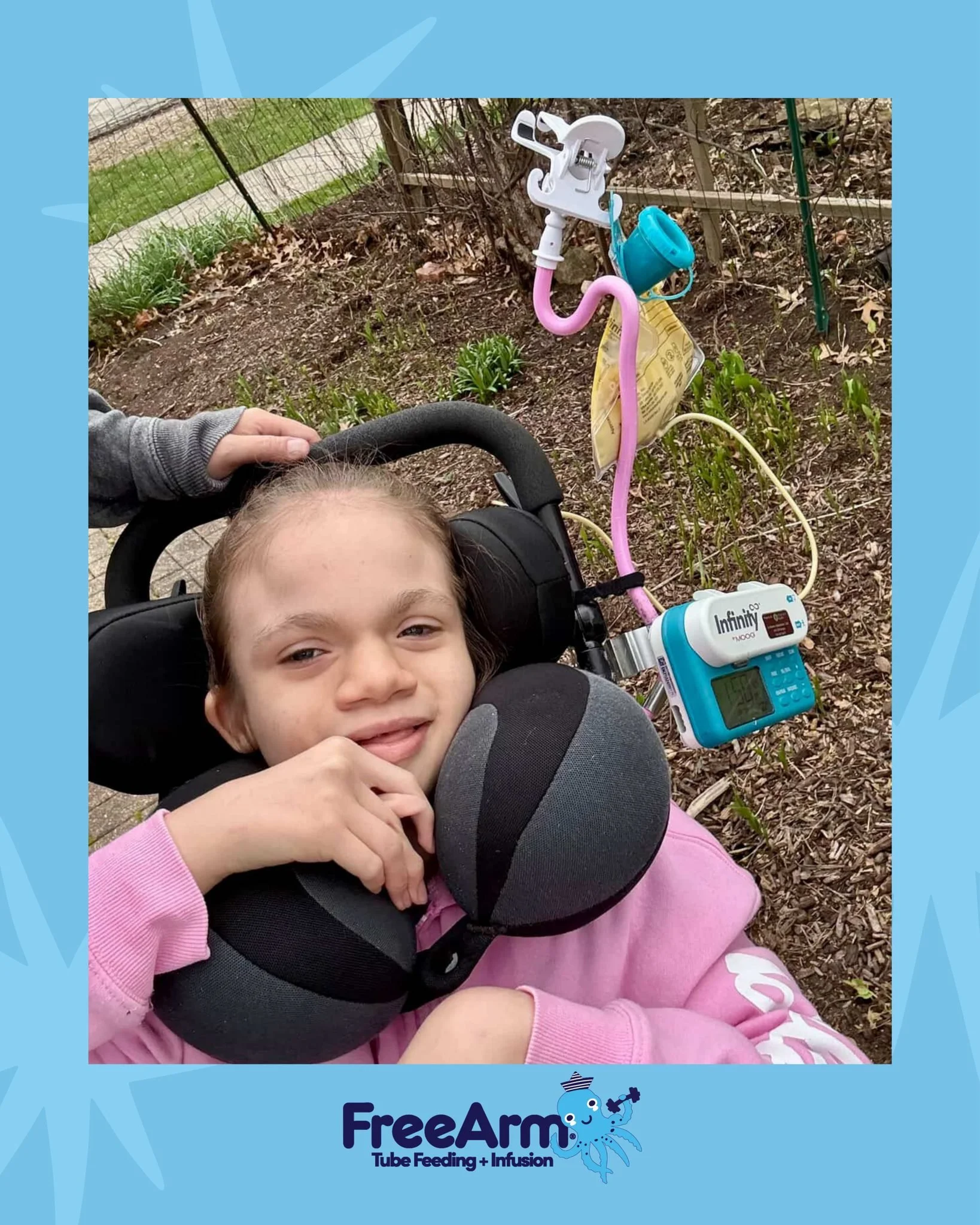 We love how Addie matches her FreeArm!

What color is your FreeArm?

#feedingpump #feedingtubelife #tubielife #tubefeeding #ngtube #freearm #pumpfed  #wheelchairlife #njtube #feedingtube #specialneedsjourney #feedingtubeawareness #freearmfan #tubie #