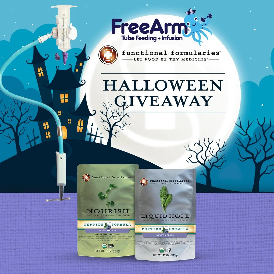 We have partnered with our wonderful friends at @functionalformularies for a fantastic Halloween Gratitude Giveaway! We will choose one lucky winner randomly to win a 6-pack of any of Functional Formularies formulas and a FreeArm Muscle in the color 