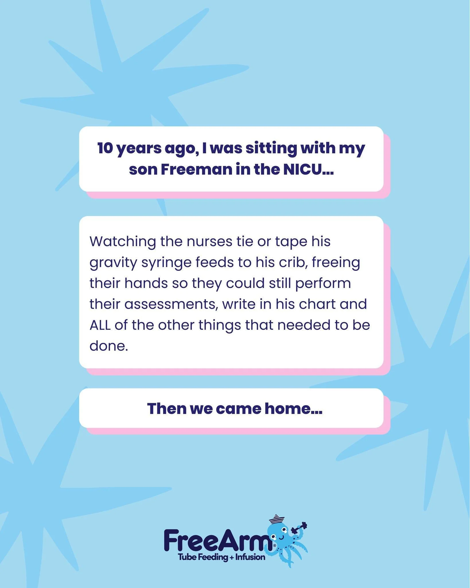 Tube feeding is tricky. The FreeArm lends a hand.