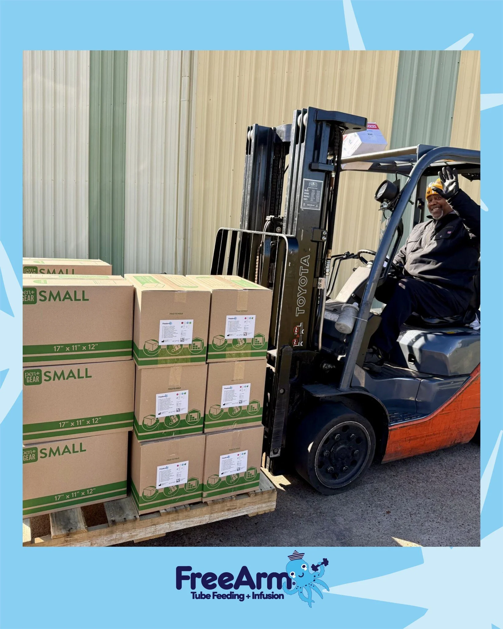 Auf Wiedereshen FreeArms!
👋🏼🇩🇪
200 FreeArms shipping out today to Illinois, Utah, Germany&hellip;
We ship FreeArms every day, but it is always extra fun when we know that FreeArms are on their way to lend a hand around the globe. 
🌎🌍🌏