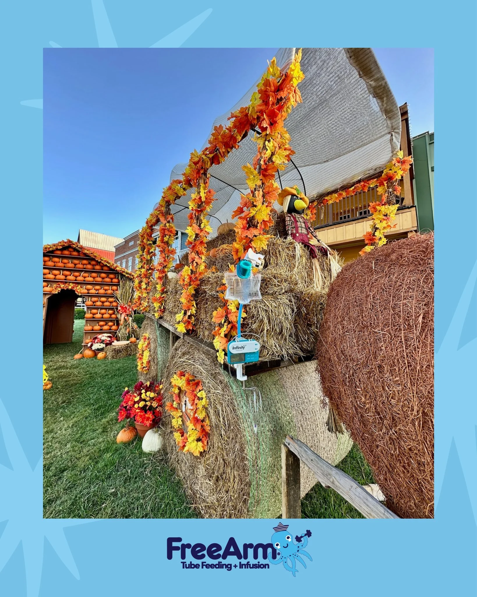 Hitch your FreeArm to your wagon and let's goooooo!

🍁 🎃

#feedingpump #feedingtubelife #tubielife #tubefeeding #ngtube #freearm #pumpfed #wheelchairlife #njtube #feedingtube #specialneedsjourney #feedingtubeawareness #freearmfan #tubie #tubefed #g