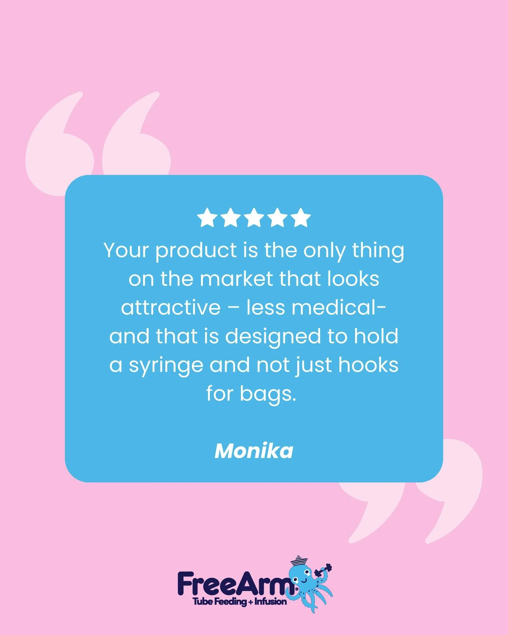 Monika, thank you for being so amazing helping your mom with her meals. We are thrilled that you love your FreeArm!

#feedingpump #feedingtubelife #tubielife #tubefeeding #ngtube #freearm #pumpfed #wheelchairlife #njtube #feedingtube #specialneedsjou