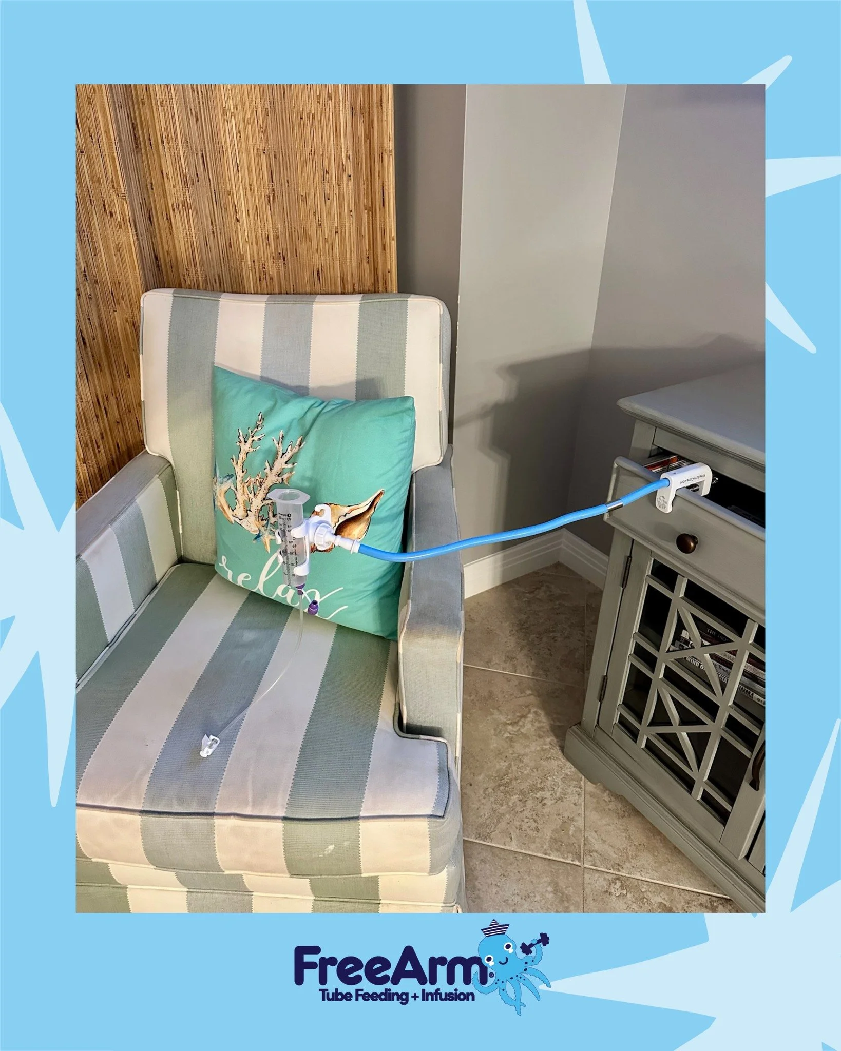 We hope your meals are relaxed and easygoing today after the hustle and bustle of the holidays!

#feedingpump #feedingtubelife #tubielife #tubefeeding #ngtube #freearm #pumpfed  #wheelchairlife #njtube #feedingtube #specialneedsjourney #feedingtubeaw