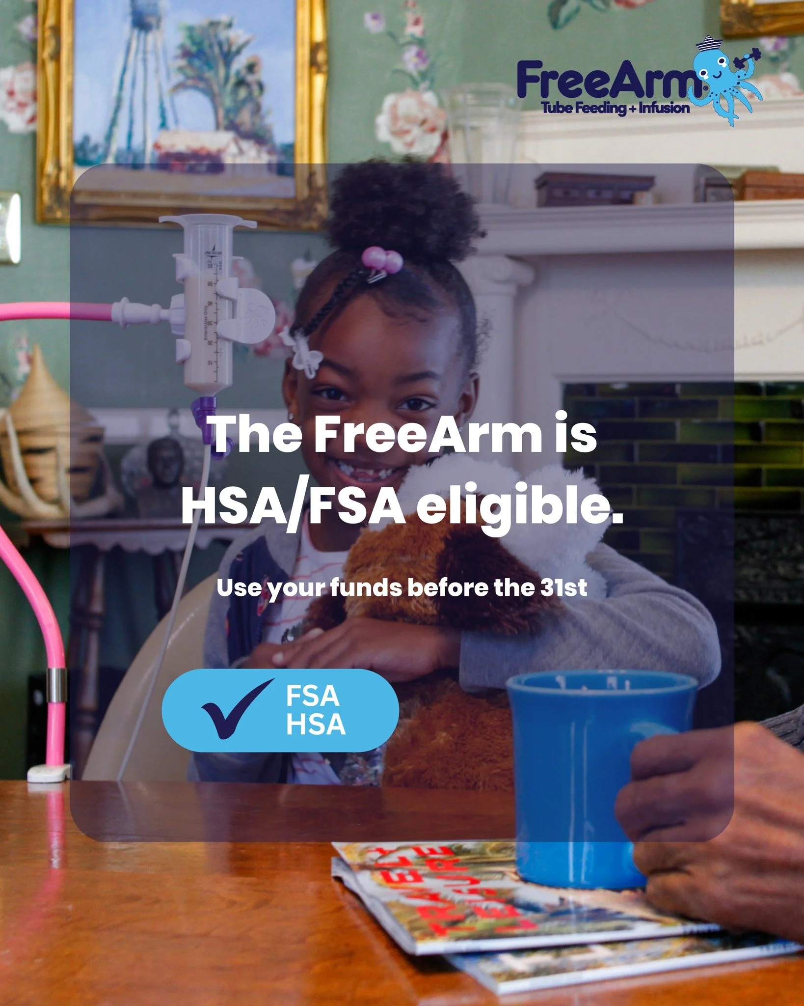 Last chance to use your HSA/FSA funds on the FreeArm before the year ends!