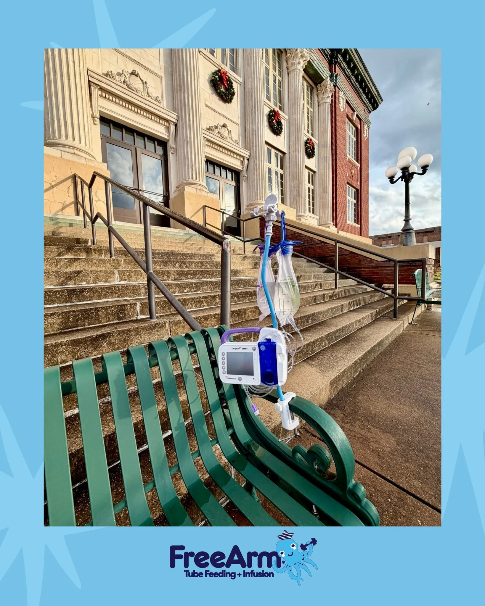 #lunchoutside

#feedingpump #feedingtubelife #tubielife #tubefeeding #ngtube #freearm #pumpfed #wheelchairlife #njtube #feedingtube #specialneedsjourney #feedingtubeawareness #freearmfan #tubie #tubefed #gtube #medicallycomplex #feedingtubes #pumpfee