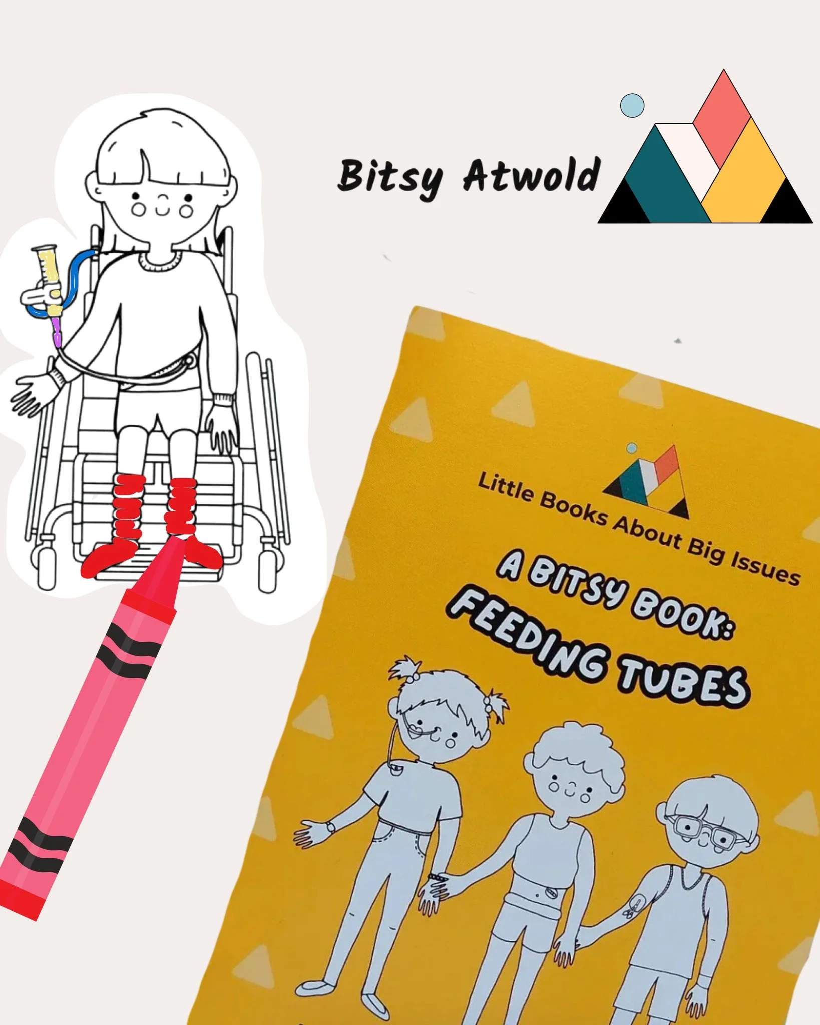 @bitsyatwold uses teaching tools such as magnet sets, sticker sheets and activity books to "help adults &amp; kiddos within our medical, disability, and mental health communities feel seen, heard, and celebrated exactly as they are in their expe