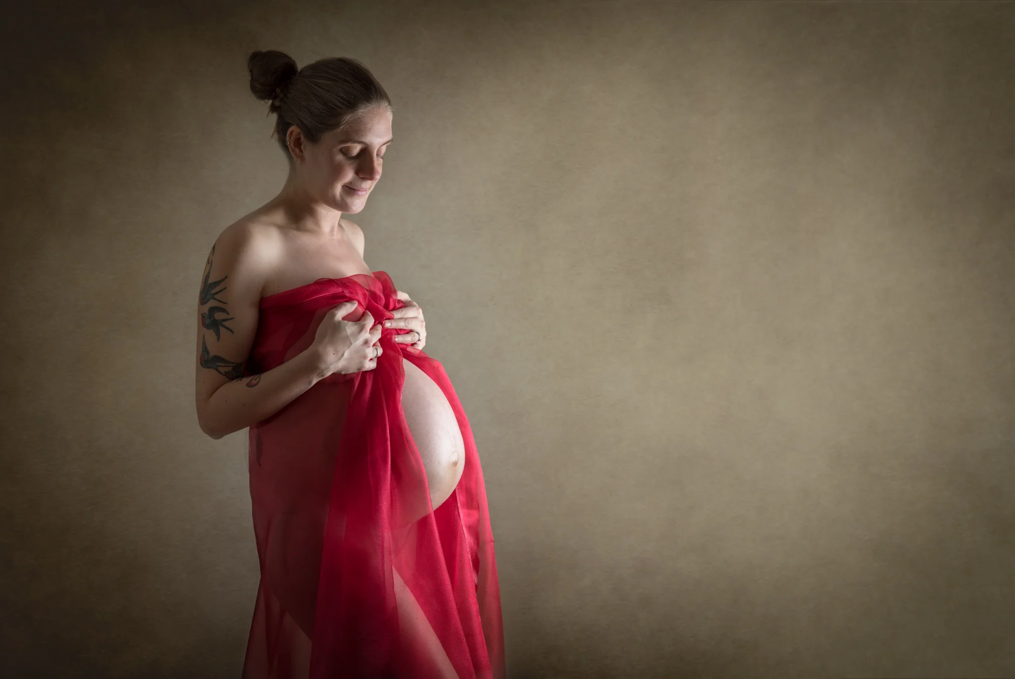 Maternity photography in studio, Herne Hill, London