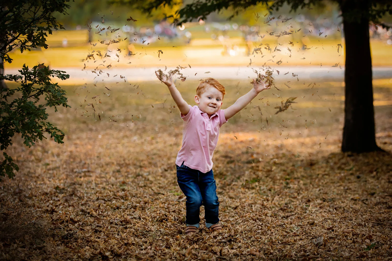 Autumn family photoshoot in Dulwich Park, London