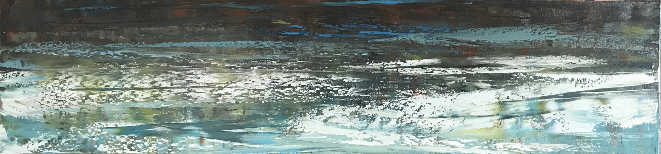 Primordial Waters "Surface Tension" 12" X 36" $1800