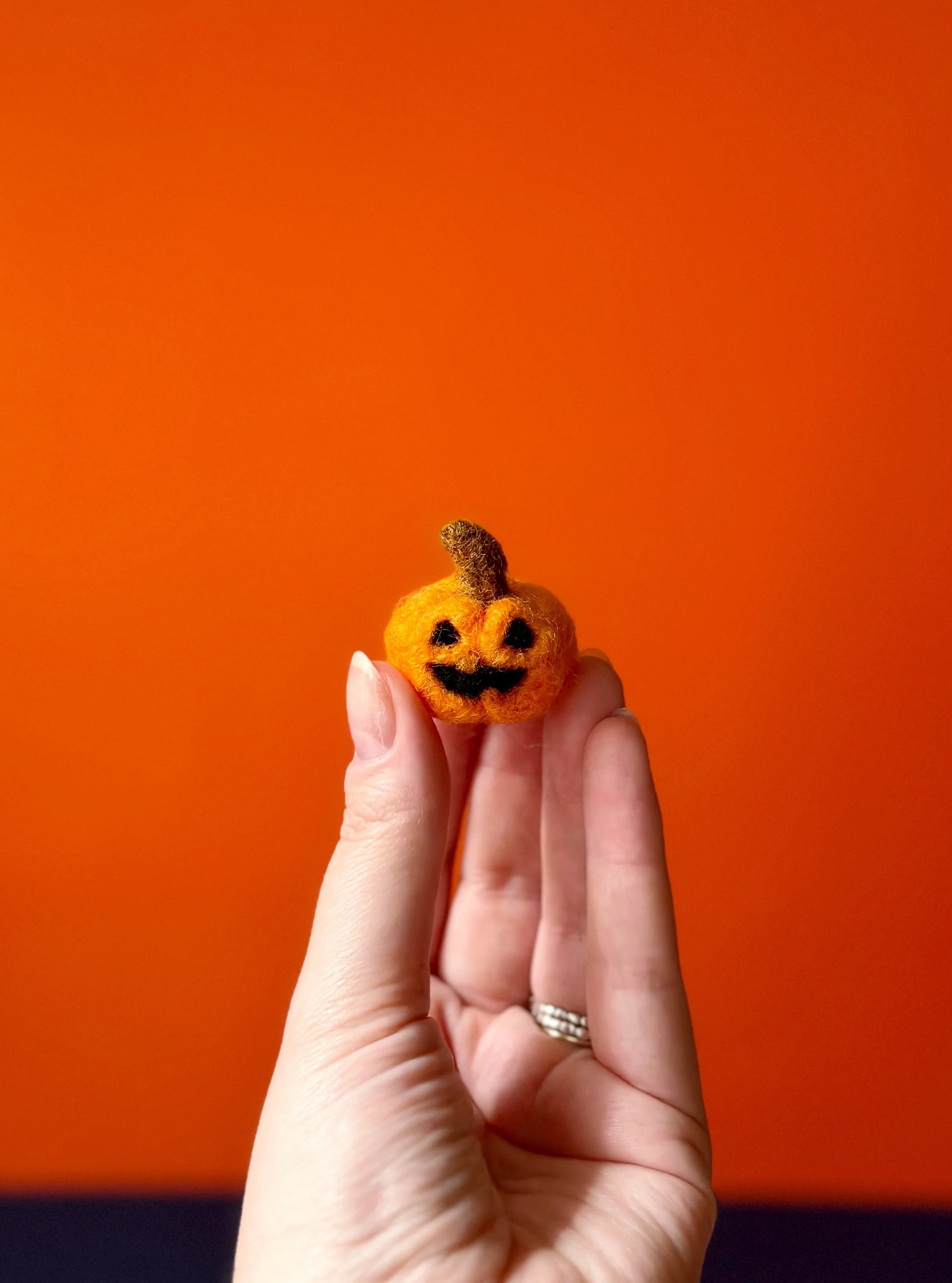 Halloween Crafts: Needle Felted Pumpkins (Brooklyn)
