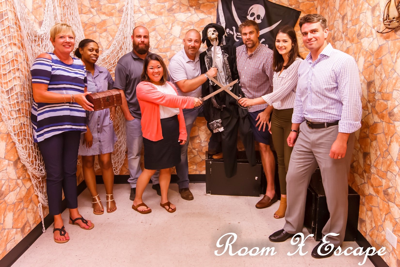 End of Summer Team Building at Room X Escape
