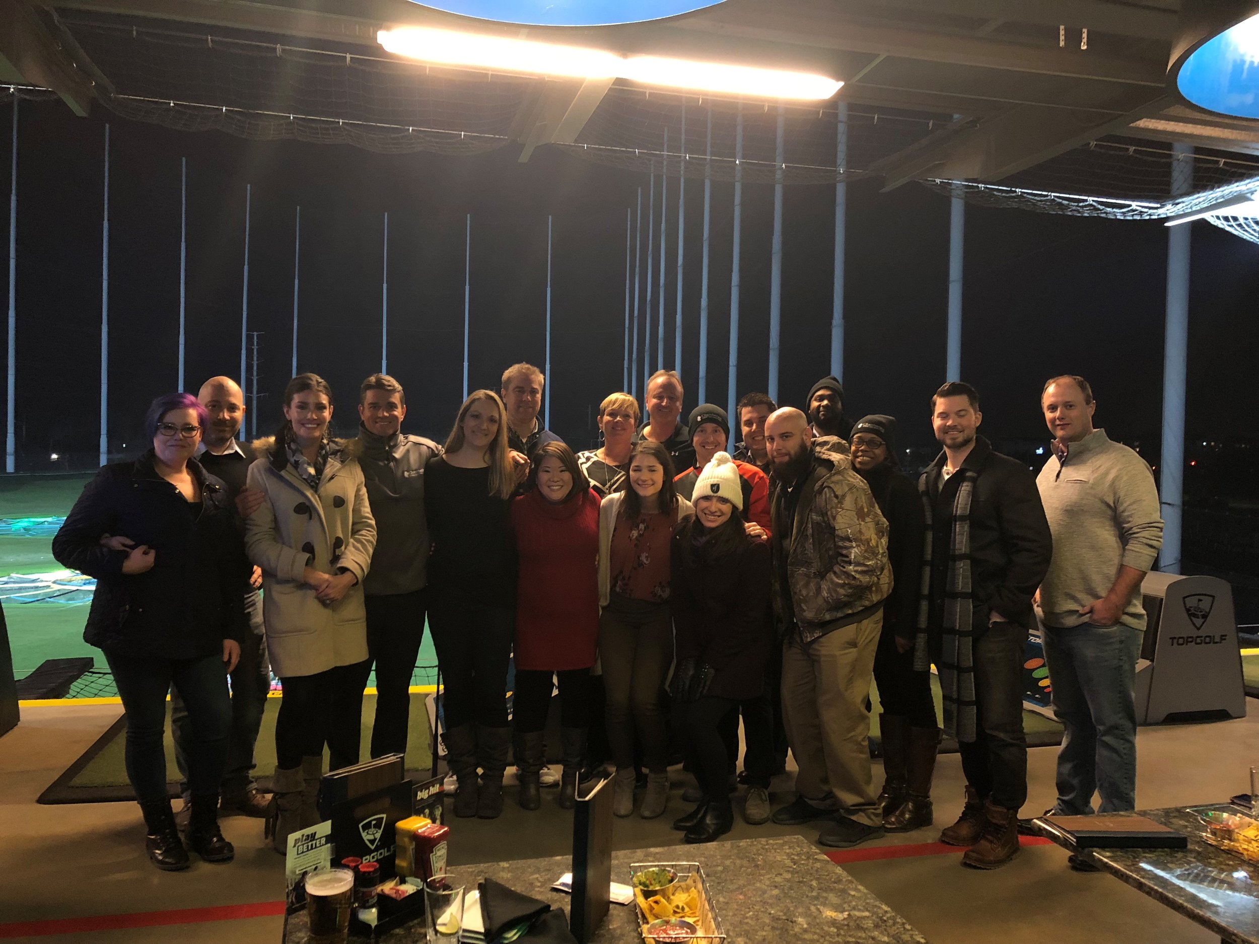 2018 Holiday Party at Topgolf