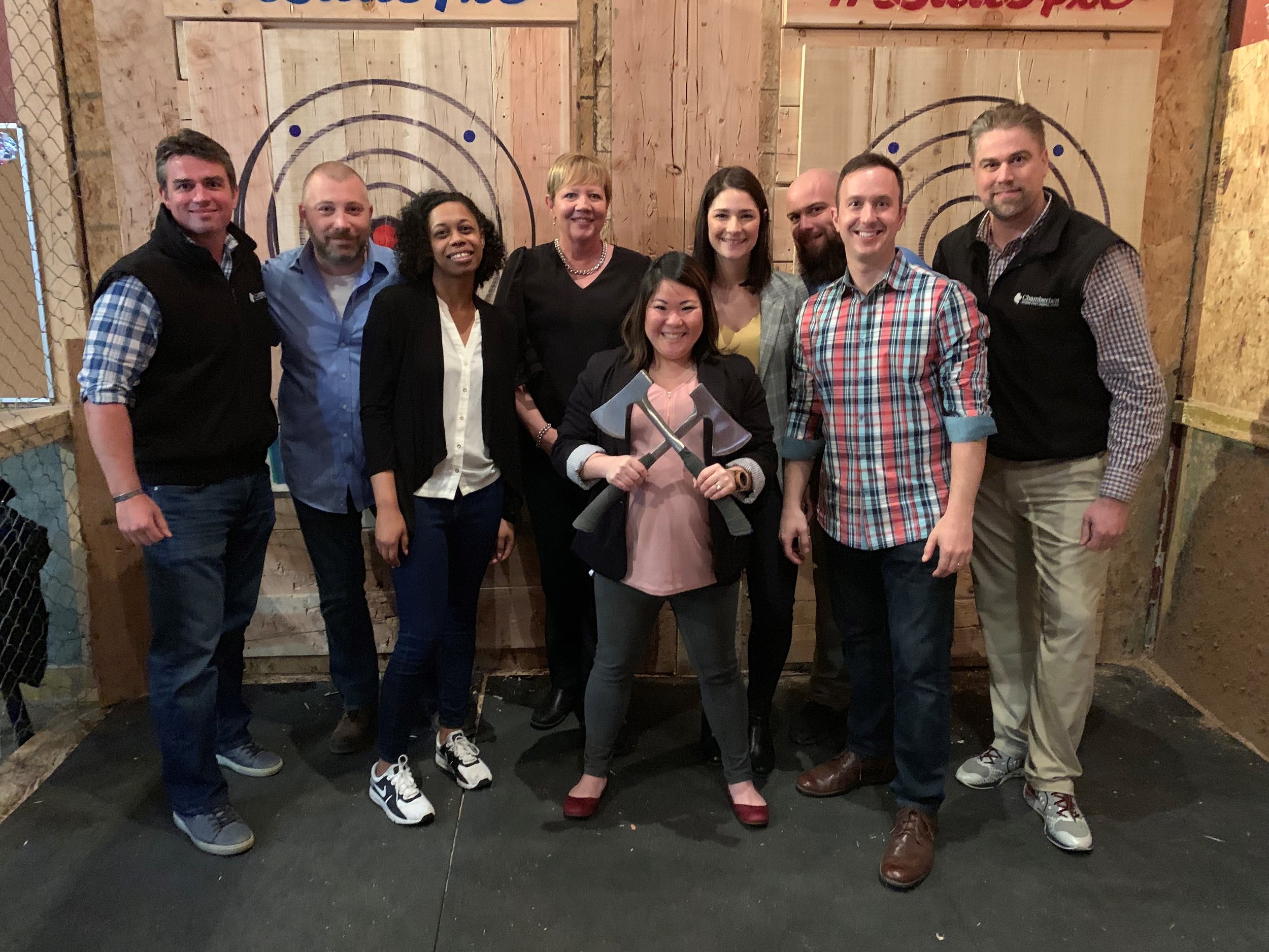 2019 Q1 Team Outing at Bad Axe Throwing