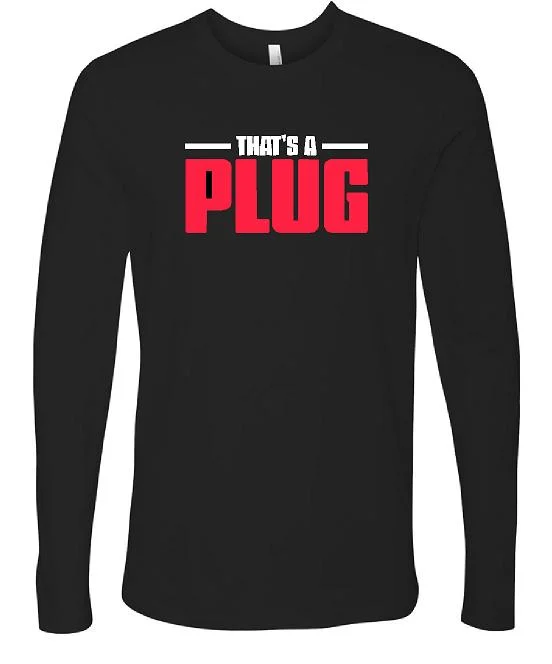 That's a Plug Long Sleeve Shirt - Black 