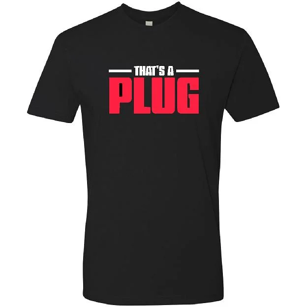 That's A Plug  Short Sleeve T-Shirt - Black