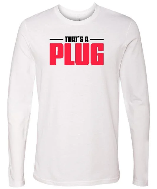 That's a Plug Long Sleeve Shirt - White 