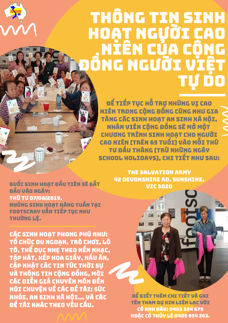 Tăng thêm những sinh hoạt cao niên