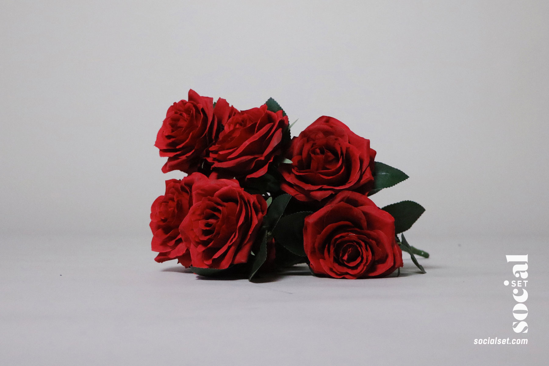 Faux Red Roses