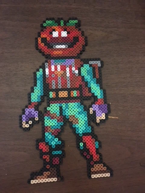 Tomato Head perler bead design