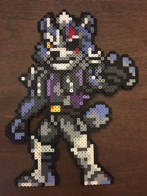 Wolf perler bead design
