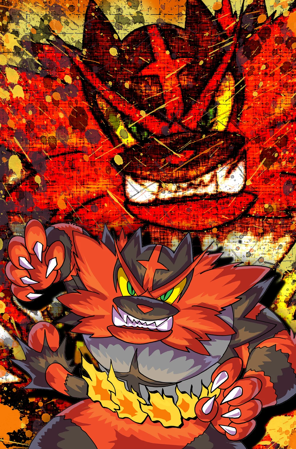 Incineroar 11x17 Print