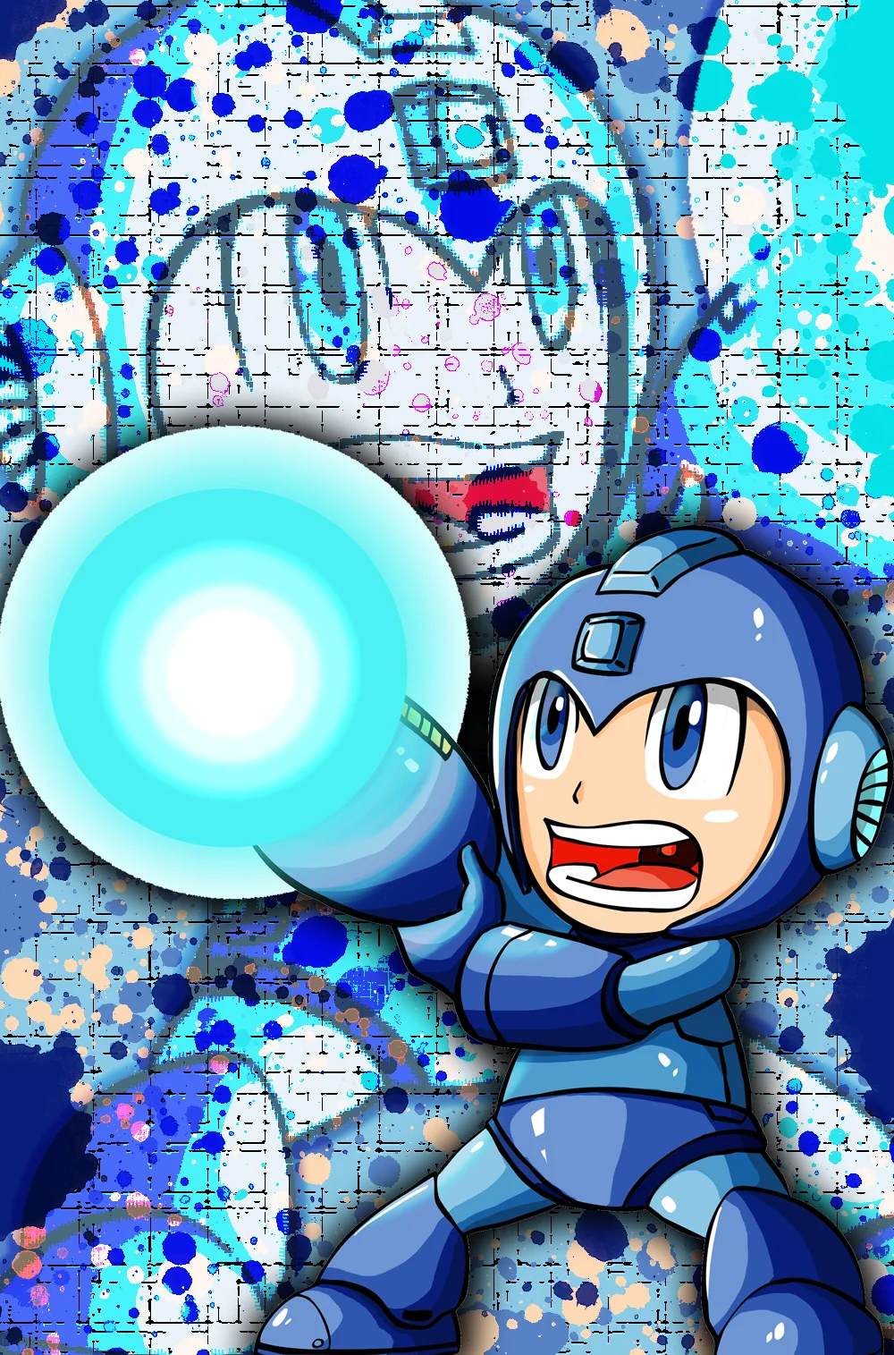 Megaman 11x17 Print