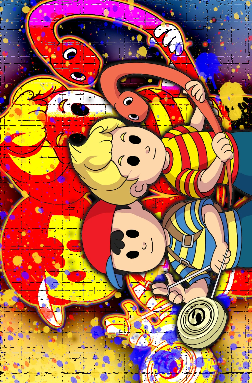 Lucas and ness 11x17 Print