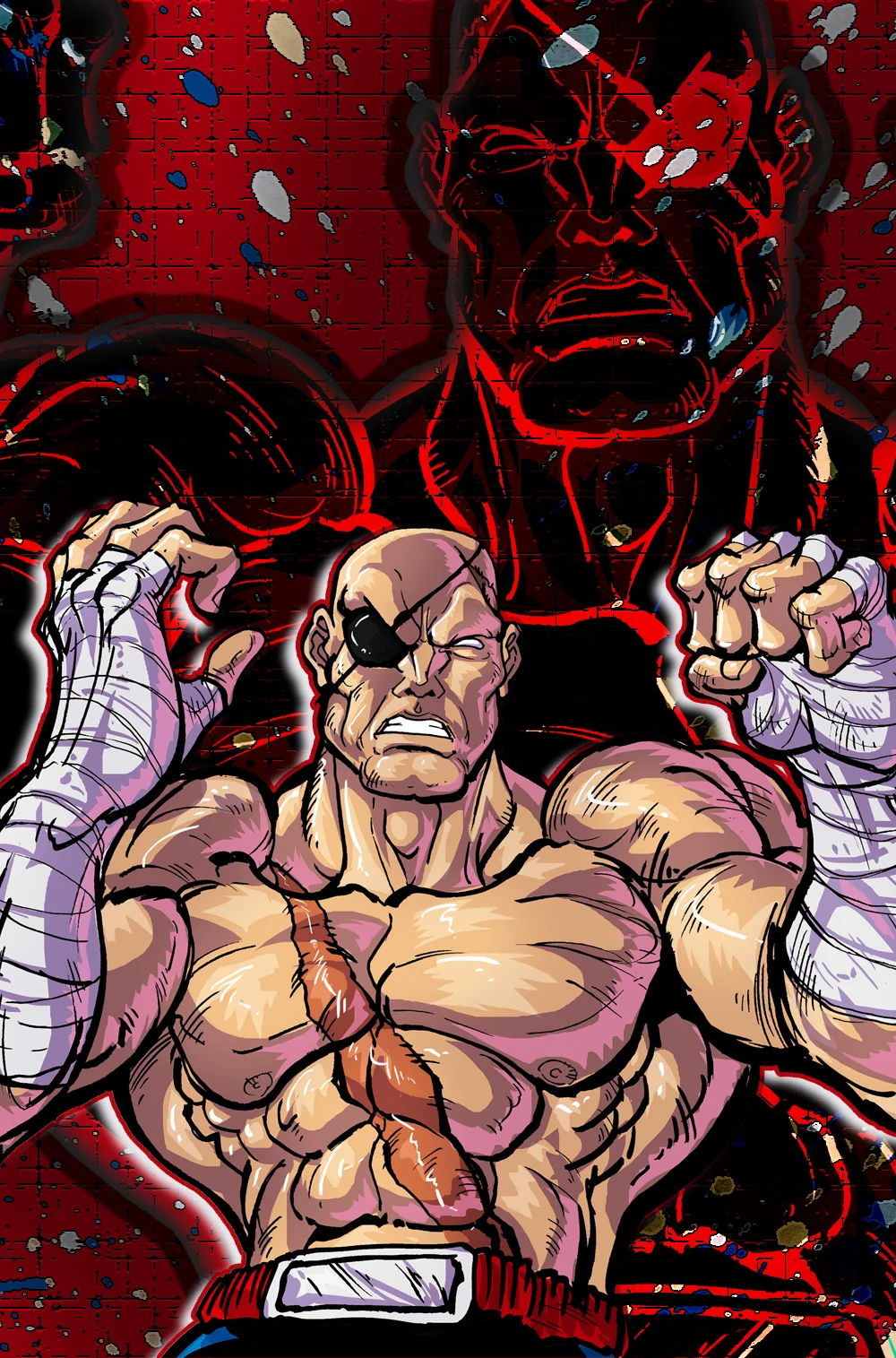 Sagat 11x17 Print