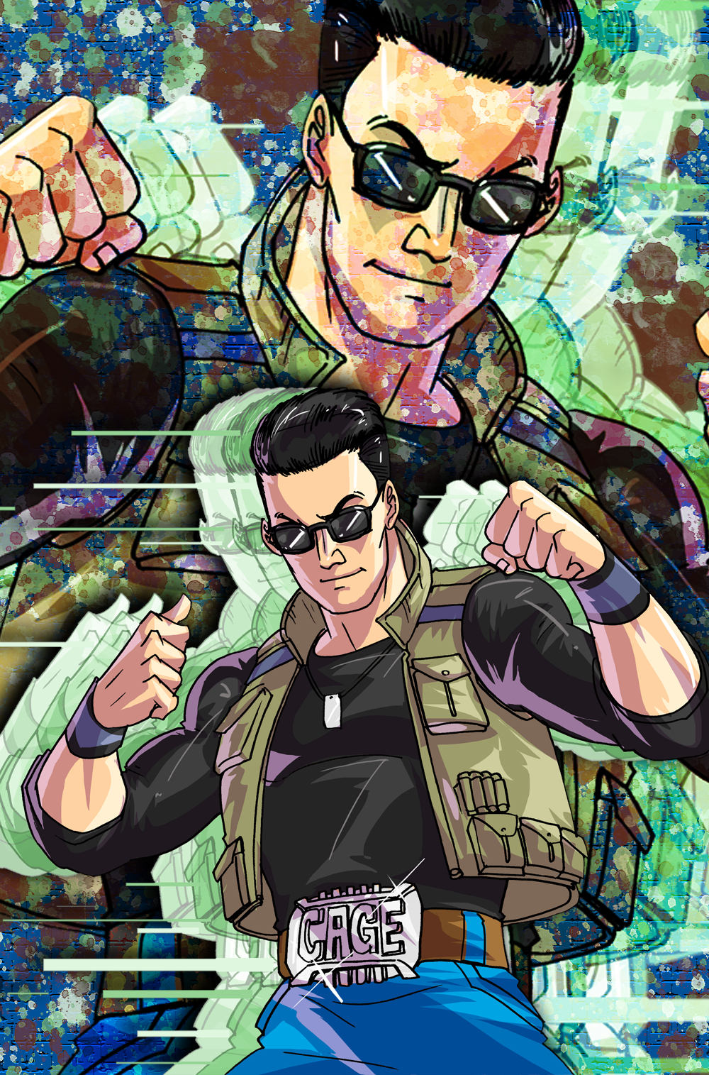 Jonny Cage 11x17 Print