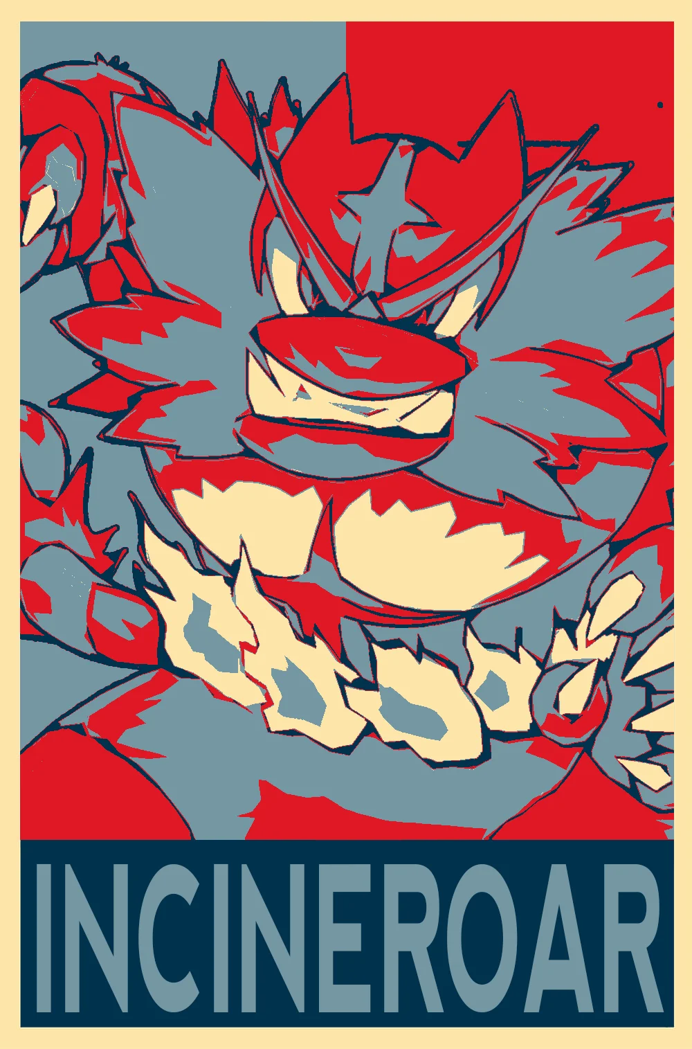 Incineroar Hope 11x17 Print