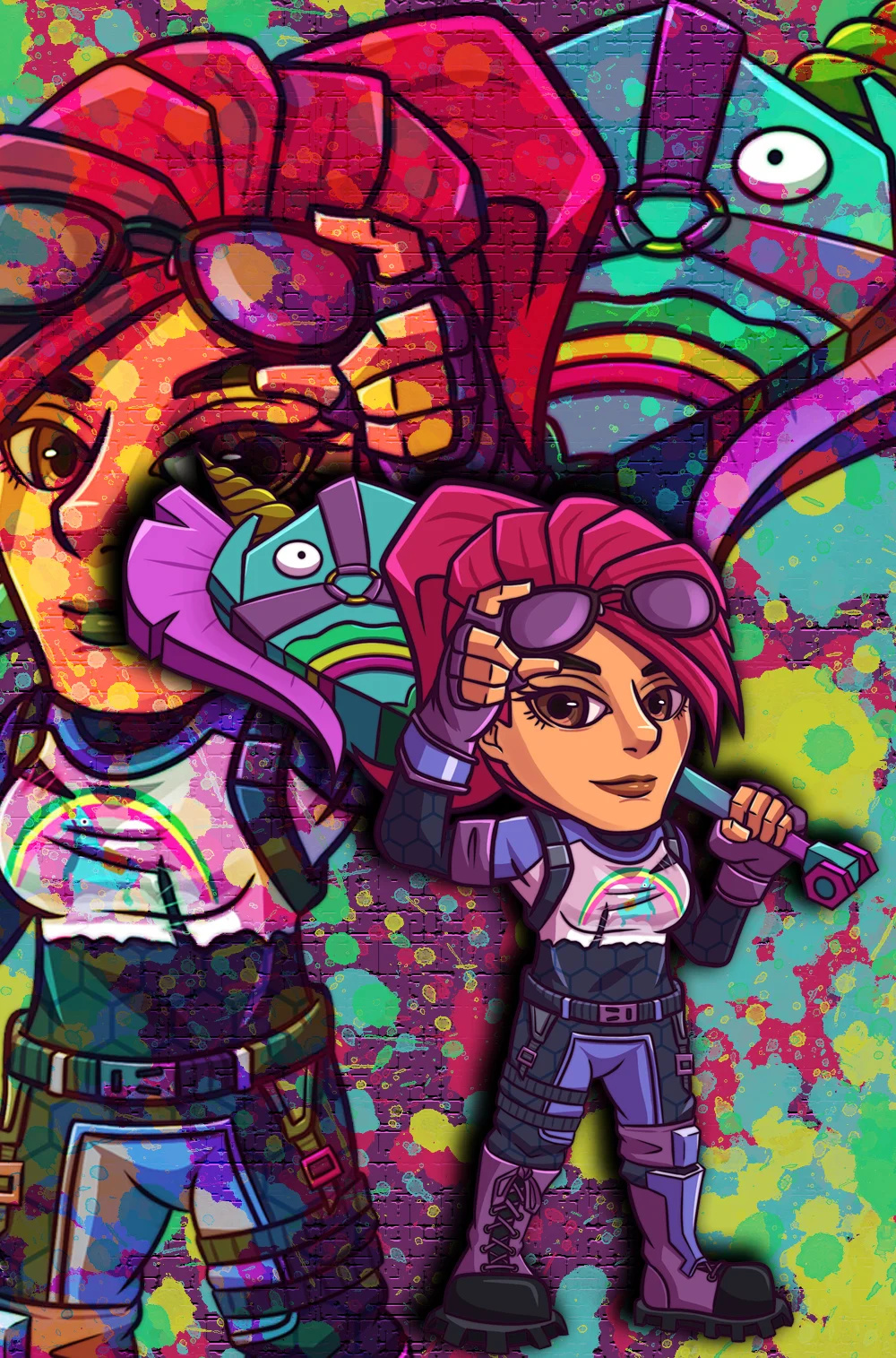 Bright Bomber Fortnite 11x17 Print