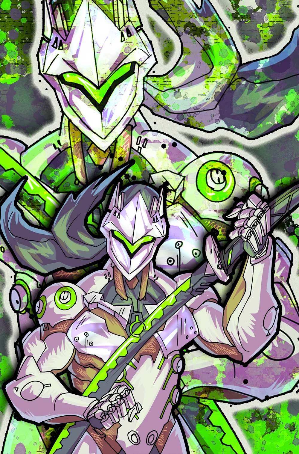 Genji Overwatch 11x17 Print