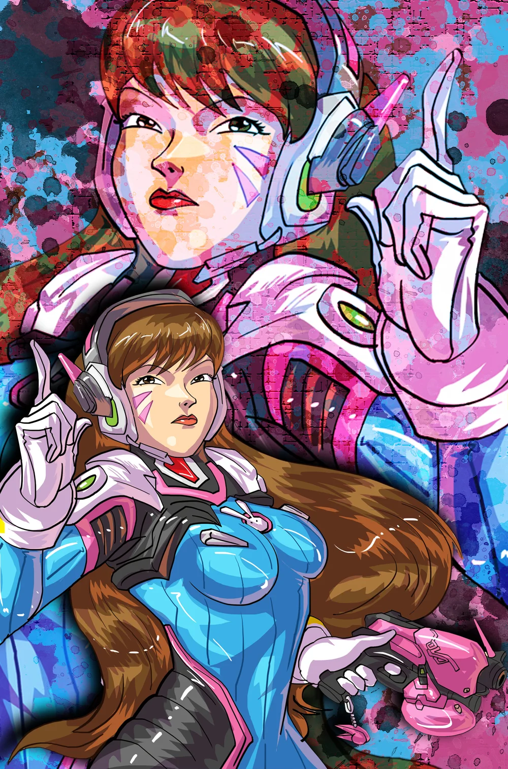 Dva Overwatch 11x17 Print