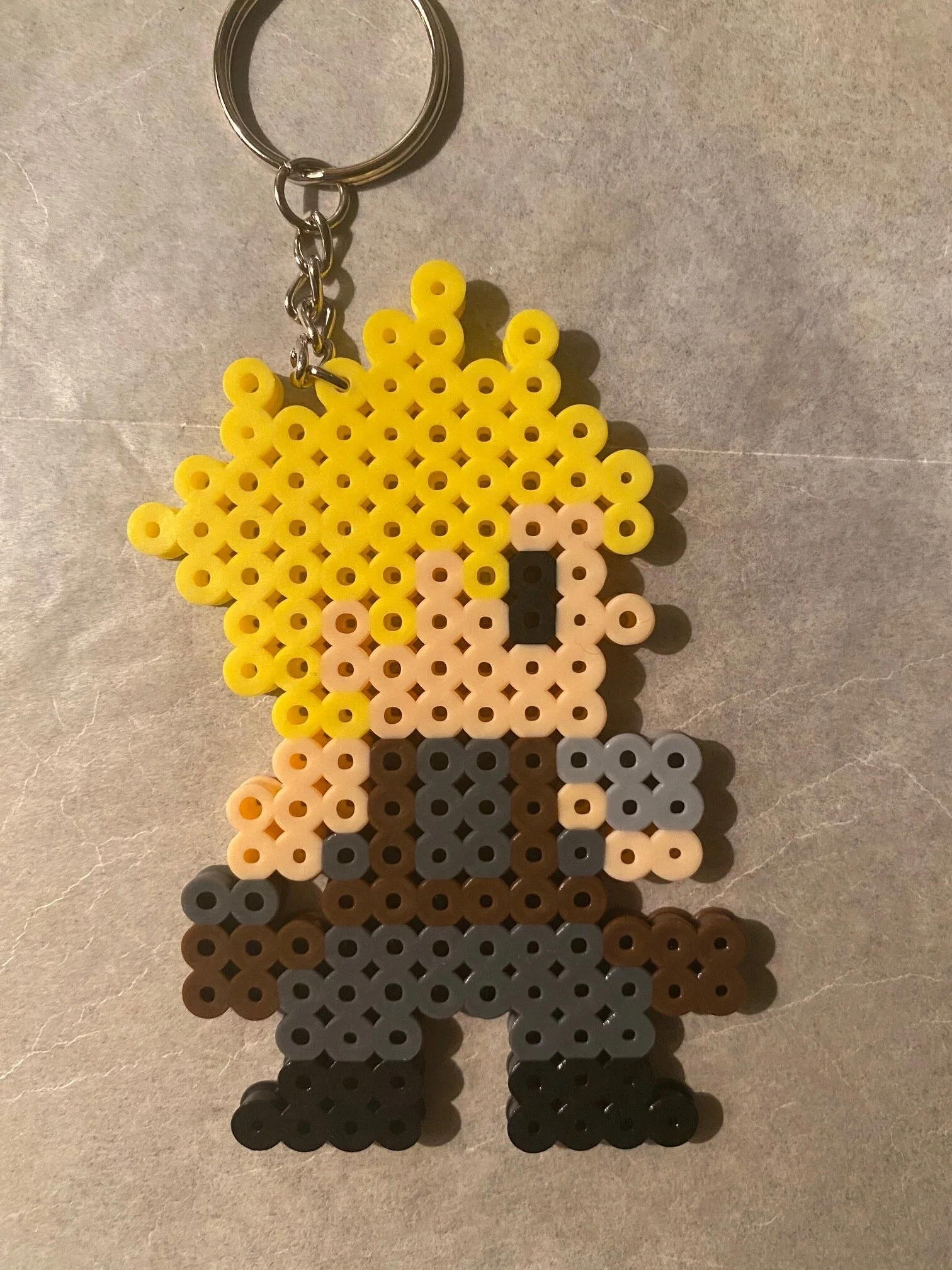 Cloud bead keychain