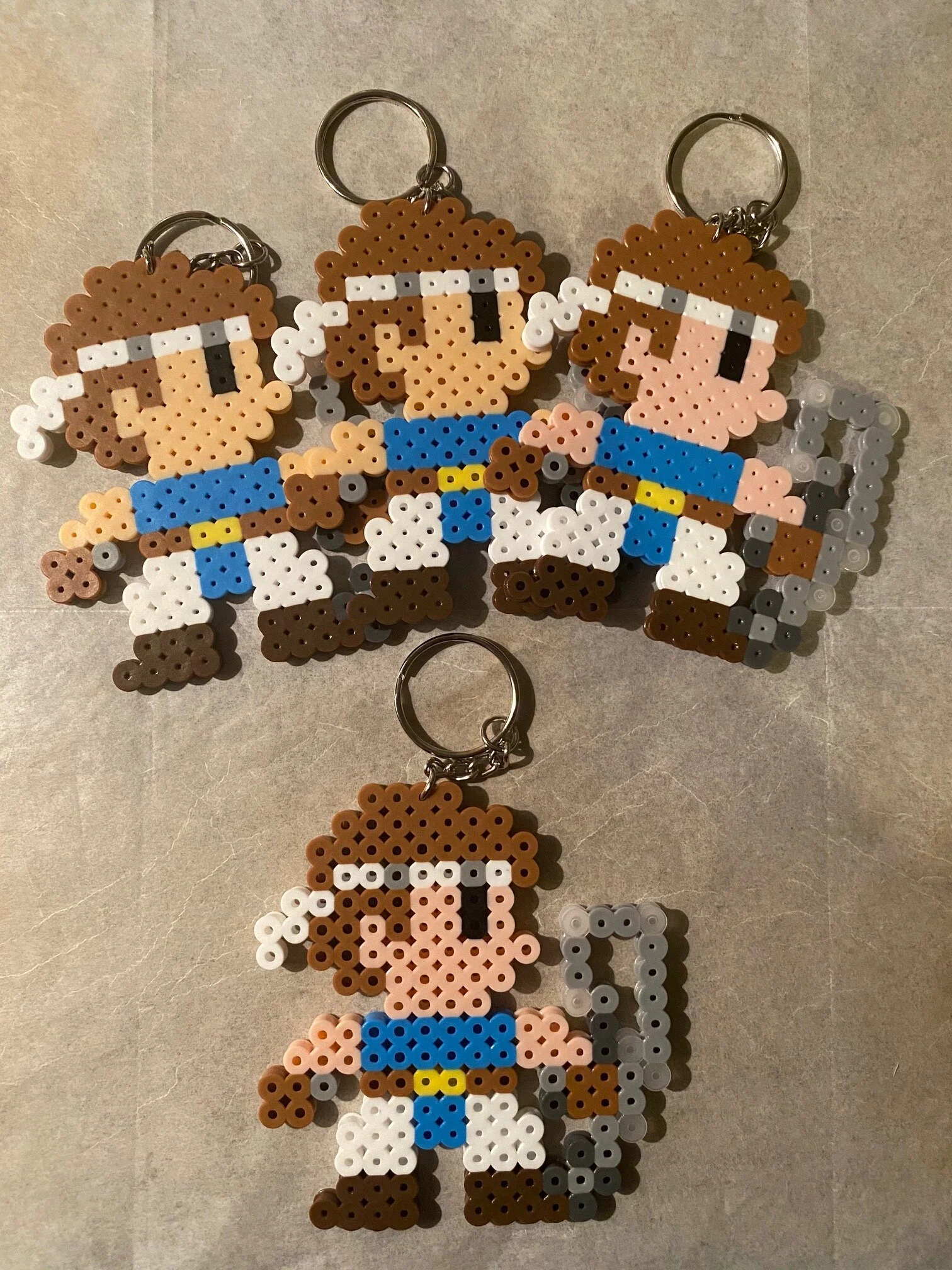 Ritcher bead keychain