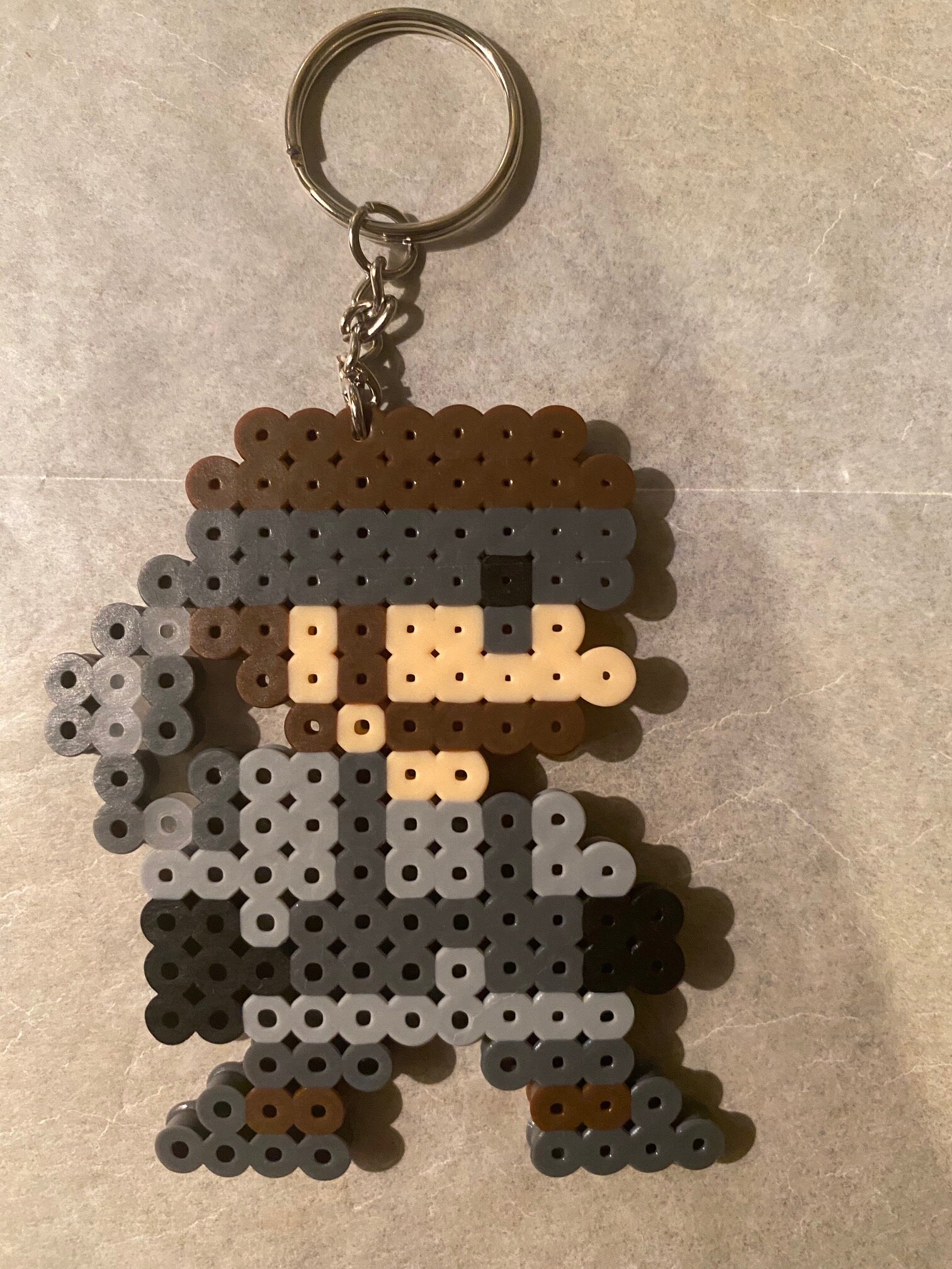 Snake bead keychain