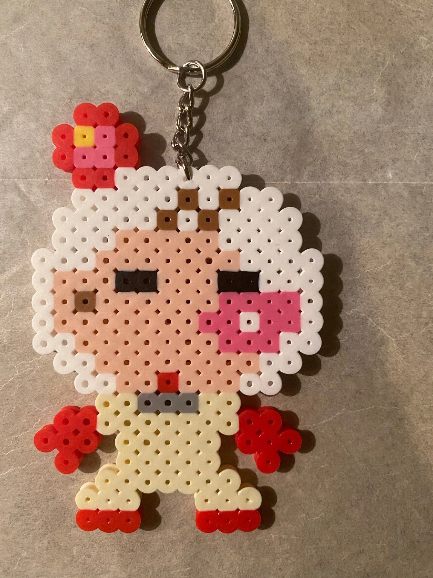 Olimar bead keychain